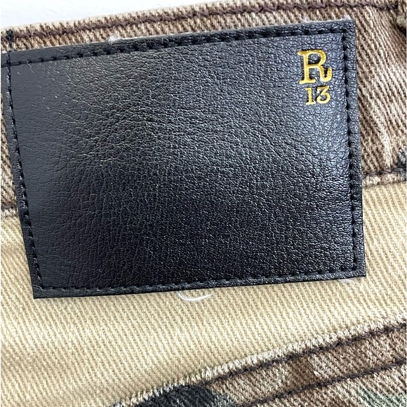 R13
Camouflage Denim Mini Skirt Made in Italy - Picture 5 of 13